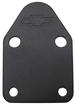 Chevy Bowtie Emblem Fuel Pump Block-Off Plate. Chevy S/B V8. Black Crinkle.