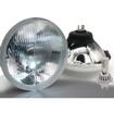 Delta Lights; Classic 7" Round High/Low Beam Headlight Kit; Domed Lens; 25W, 6,000K LED Bulbs; w/ LED Bulbs DRL