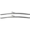 1960-70 Ford, 1973-84 GM Truck; 16" Trico Style Wiper Blade Assemblies; Pair; Rainbow Type; 1/4" Bayonet Connector; Matt Stainless