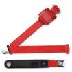 RetroBelt; 3-Point OE-Style Retractable Seat Belt; Bucket Seat; Chrome Push-Button Buckles; Red