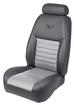 1999 Mustang GT Convertible 35th Anniversary  Dk Charcoal/Silver Leather Upholstery Set w/Pony Logo